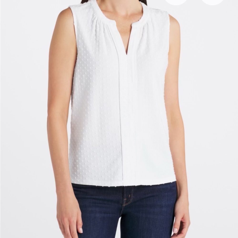 Elegant Sleeveless White Blouse